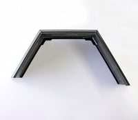 Flared Aluminium Mud Guards - STANDARD 50MM Face (Pair) – 3.0mm Aluminium with 4.0mm Reinforced Gussets (BLACK Finish) | TL Engineering