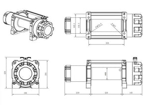 Carbon Winches | Scout Pro - 10000lb Extreme Duty Winch v3