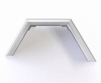 Flared Aluminium Mud Guards - XL 75MM Face (Pair) – 3.0mm Aluminium with 4.0mm Reinforced Gussets (Mill Finish) | TL Engineering