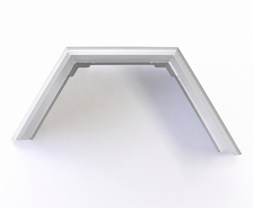 Flared Aluminium Mud Guards - XL 75MM Face (Pair) – 3.0mm Aluminium with 4.0mm Reinforced Gussets (Mill Finish) | TL Engineering