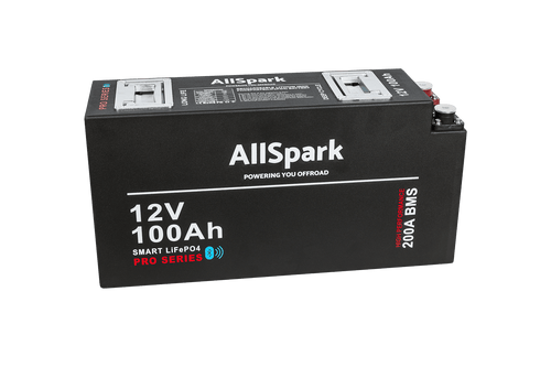 Allspark | 100AH 12V Slimline Lithium Battery With Bluetooth