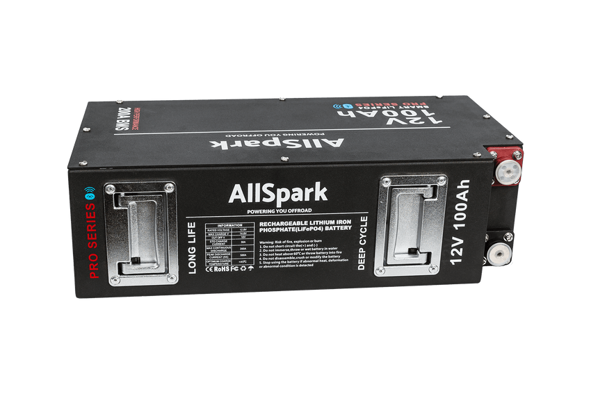 Allspark | 100AH 12V Slimline Lithium Battery With Bluetooth - TL Spares