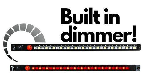 Allspark | Pro Series 12V Rigid LED Light 60cm Dual Colour (RED/WHITE) With Built In Dimmer