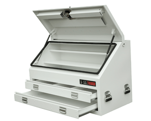 BKAT1210 Steel BKAT ContractorOne Eleven Truck Toolbox (1210mm Wide) - White - TL Spares