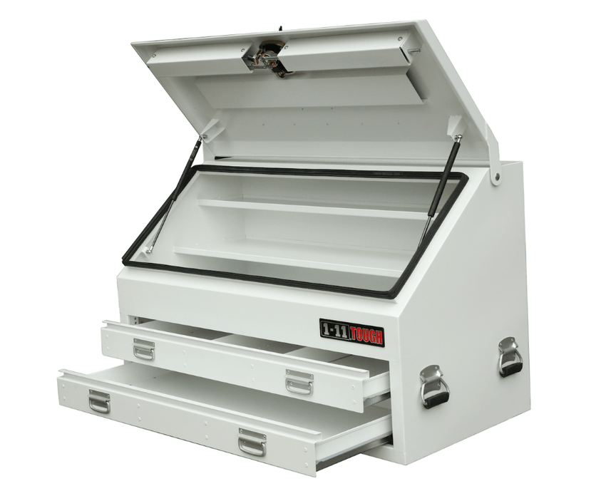 BKAT1210 Steel BKAT ContractorOne Eleven Truck Toolbox (1210mm Wide) - White - TL Spares