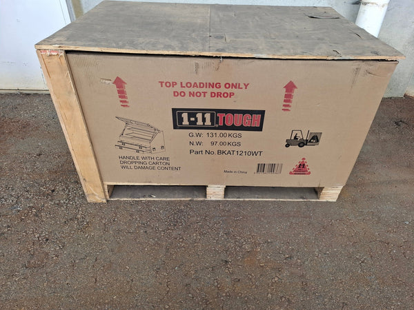 BKAT1210 Steel BKAT ContractorOne Eleven Truck Toolbox White (1210mm Wide) - Clearance over supply