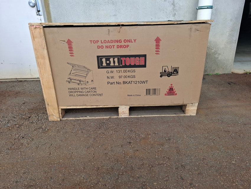 BKAT1210 Steel BKAT ContractorOne Eleven Truck Toolbox White (1210mm Wide) - Clearance over supply - TL Spares