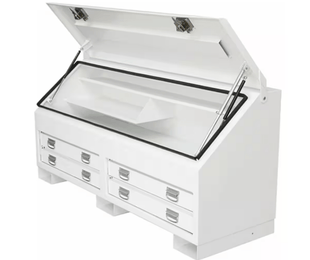 BKAT1770 Steel BKAT ContractorOne Eleven Truck Toolbox (1770mm Wide) - White - TL Spares
