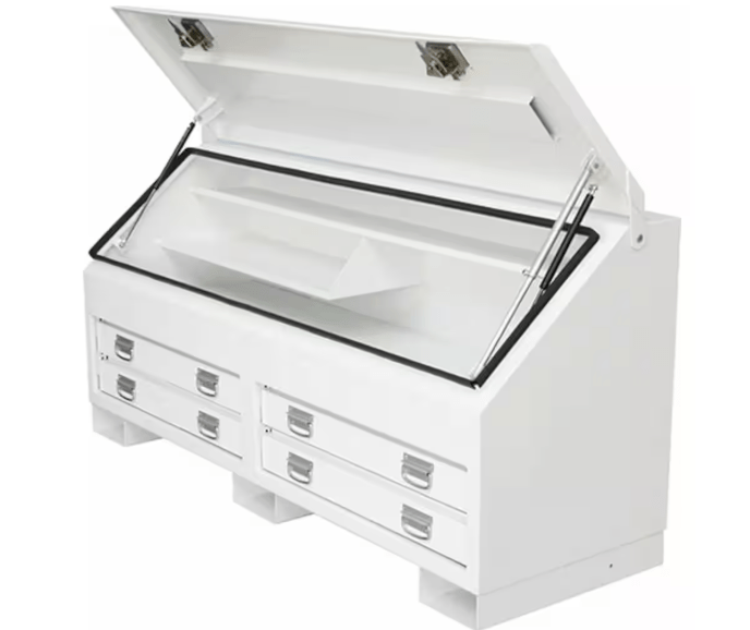 BKAT1770 Steel BKAT ContractorOne Eleven Truck Toolbox (1770mm Wide) - White - TL Spares