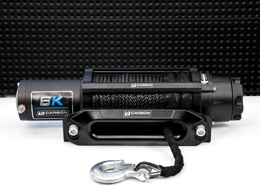 Carbon Offroad Long Drum 6000lb ATV/Small 4X4 Winch - TL Spares