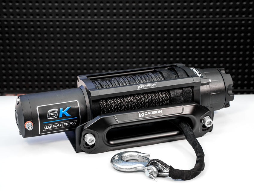 Carbon Offroad Long Drum 6000lb ATV/Small 4X4 Winch - TL Spares