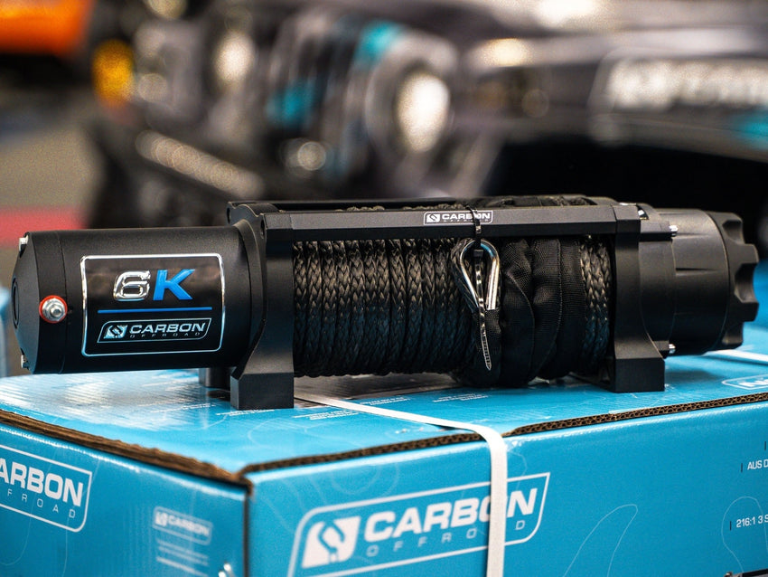 Carbon Offroad Long Drum 6000lb ATV/Small 4X4 Winch - TL Spares