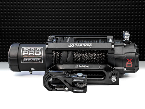 Carbon Offroad | Scout Pro - 10000lb Extreme Duty Winch v3 with Black Hook
