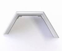 Flared Aluminium Mud Guards - XL 75MM Face (Pair) – 3.0mm Aluminium with 4.0mm Reinforced Gussets (Mill Finish) | TL Engineering - TL Spares