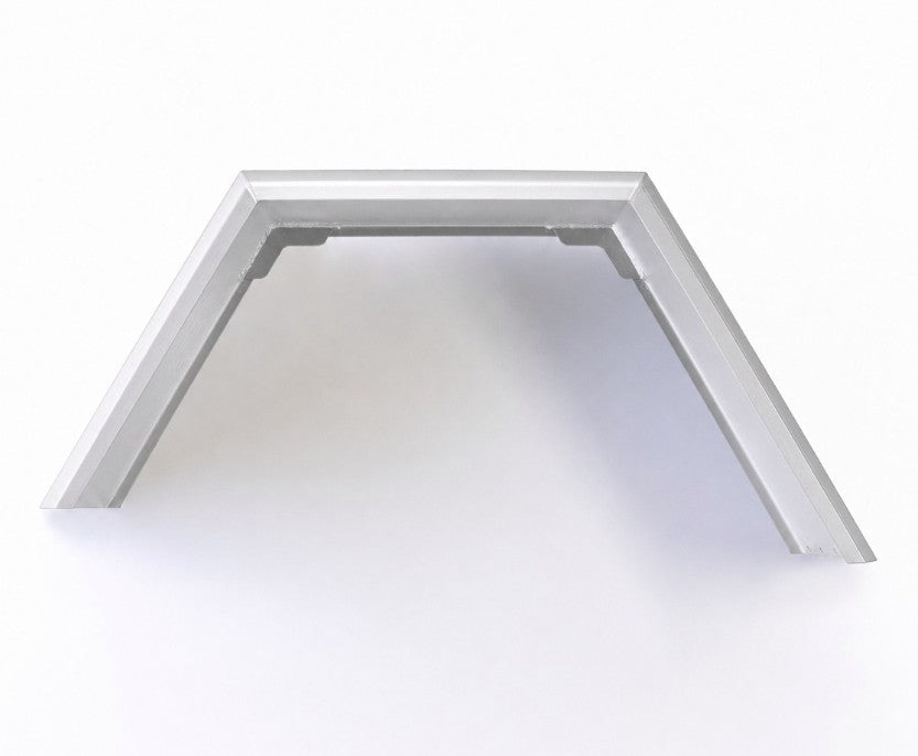 Flared Aluminium Mud Guards - XL 75MM Face (Pair) – 3.0mm Aluminium with 4.0mm Reinforced Gussets (Mill Finish) | TL Engineering - TL Spares