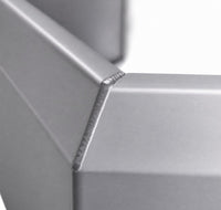 Flared Aluminium Mud Guards - XL 75MM Face (Pair) – 3.0mm Aluminium with 4.0mm Reinforced Gussets (Mill Finish) | TL Engineering - TL Spares