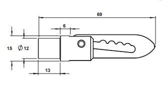 Heavy Duty Anti Luce Ute Tray/Trailer Drop Down Lock Weld On Fastener With T/Gate Toggle Rubber and Plate - TL Spares