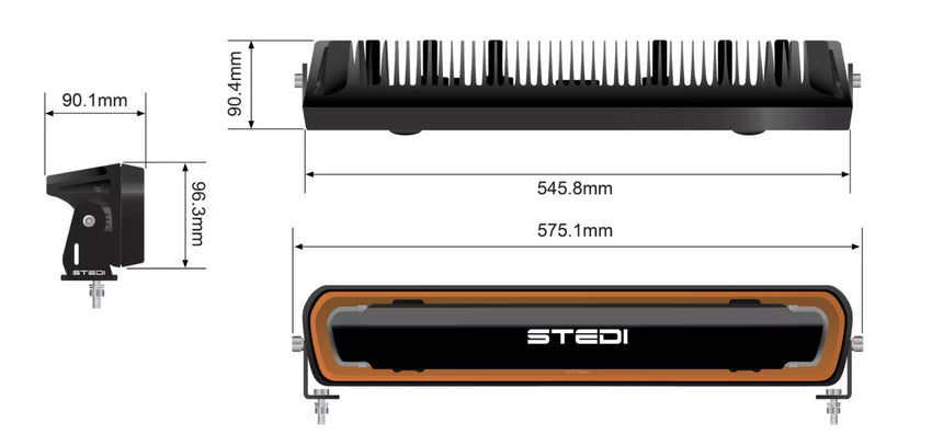 STEDI EVO Light Bar 22 Inch - TL Spares