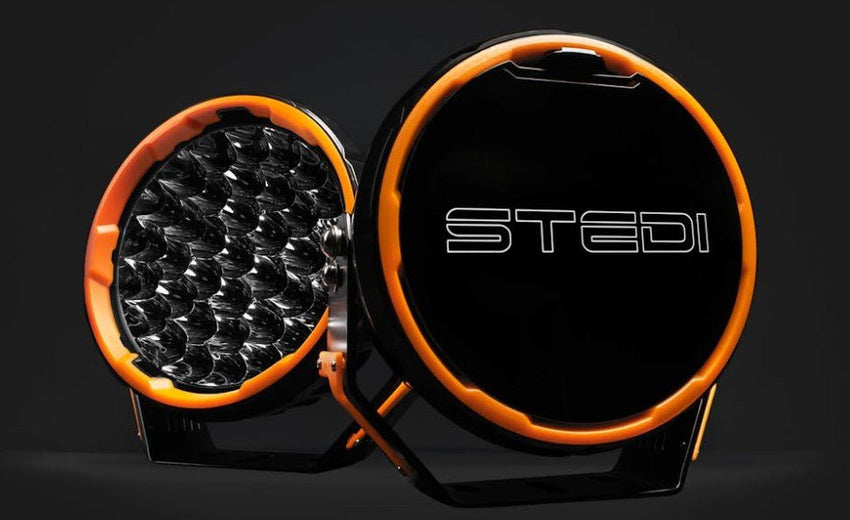 STEDI | TYPE - X SPORT PLUS 7 Inch LED Driving Lights Black - Pair - TL Spares