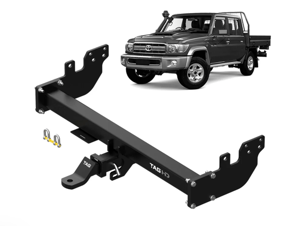 T7T699 TAG Heavy Duty Towbar for Toyota Landcruiser - Single & Dual Cab Chassis (08/2012 - on)