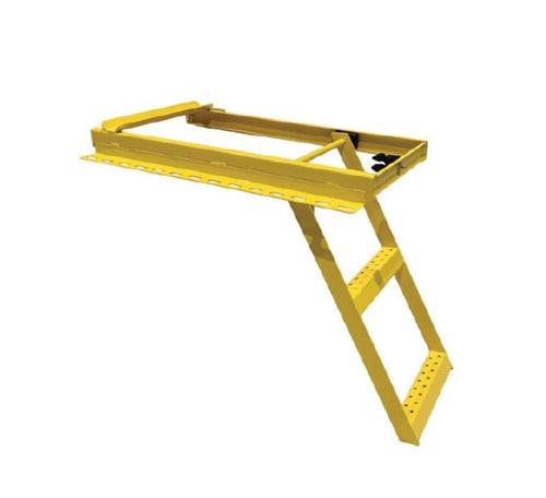 2-Step Safety Ladder – Heavy-Duty Powder-Coated Yellow Steel