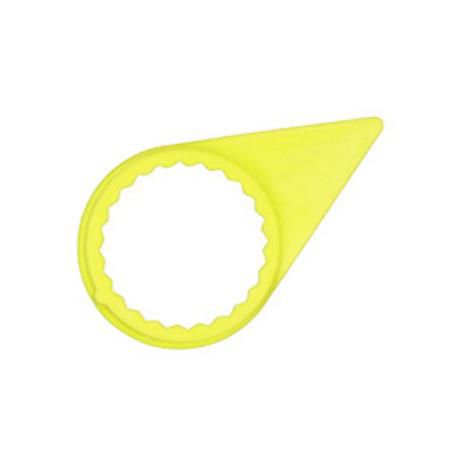 Wheel Nut Indicator 19mm  - Standard - Flat - Yellow