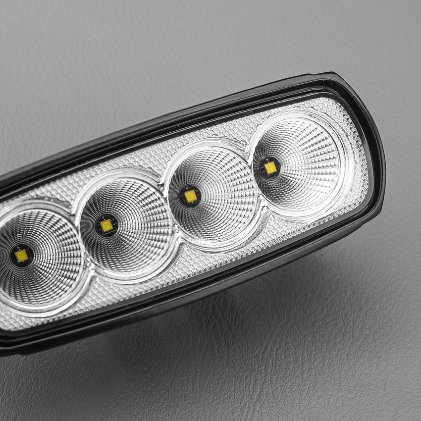2 Pack 20W LED Work Light Slim Black - TL Spares