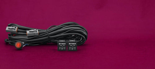 Dual Relay / Dual Connector Plug & Play SMART Harness™ High Beam Driving Light Wiring