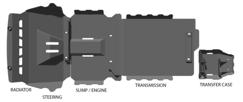 Ford Ranger PX2011-Present All Models – Under Vehicle Protection - TL Spares