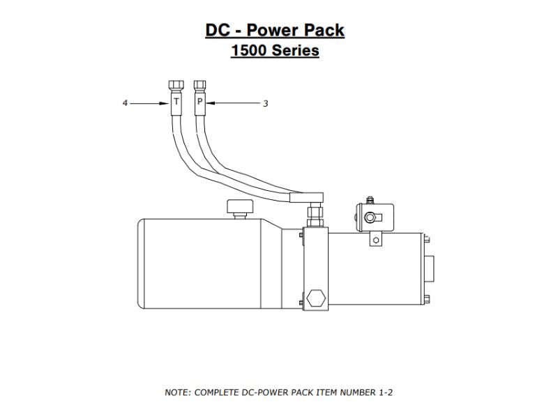 Kevrek Crane Hoist Hydraulic Power Pack 12 Volt Complete - TL Spares
