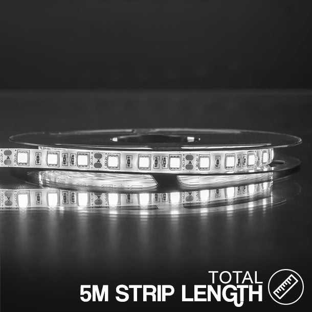 LED STRIP LIGHT 12V WATERPROOF 5M ROLL - TL Spares