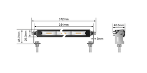 MICRO V2 13.9 INCH 24 LED FLOOD LIGHT (AMBER) - TL Spares