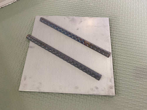 Mud Guard Steel 600x600 c/w 2 Stays Raw - TL Spares