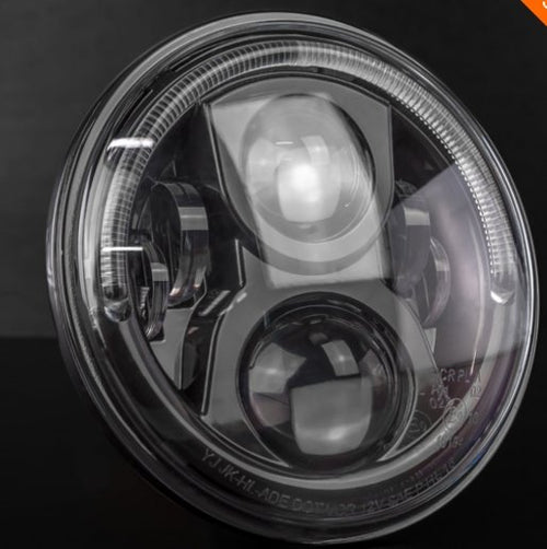 STEDI 7 INCH CARBON BLACK LED HEADLIGHT ADR APPROVED - TL Spares