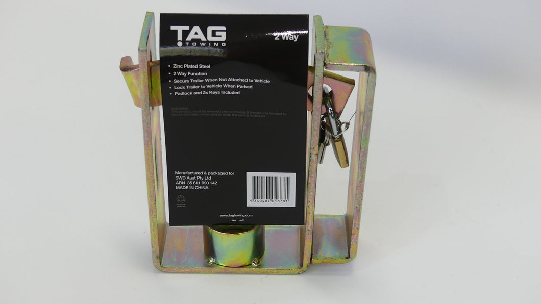 TAG 2 Way Trailer Coupling Lock - TL Spares