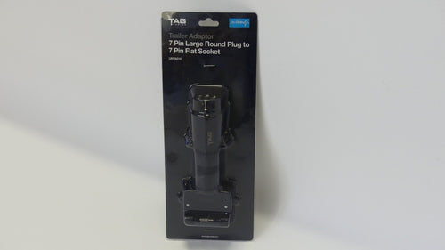 TAG Pulse Trailer Adapter - 7 Pin Large Round Plug to 7 Pin Flat Socket - TL Spares