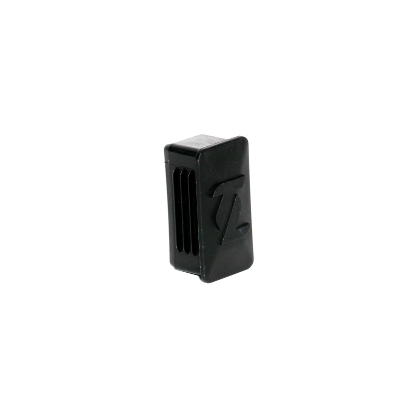TL Branded End Cap for Rear Ute Truck Plastic Matte Black Rectangle - TL Spares