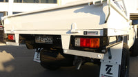 TL Branded End Cap for Rear Ute Truck Plastic Matte Black Rectangle - TL Spares
