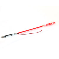 WHIP AERIAL With Flag and LED Light - 1.8m - STANDARD MINESPEC VEHICLE SAFETY C/W ORANGE FLAG & REFLECTIVE TAPE - TL Spares